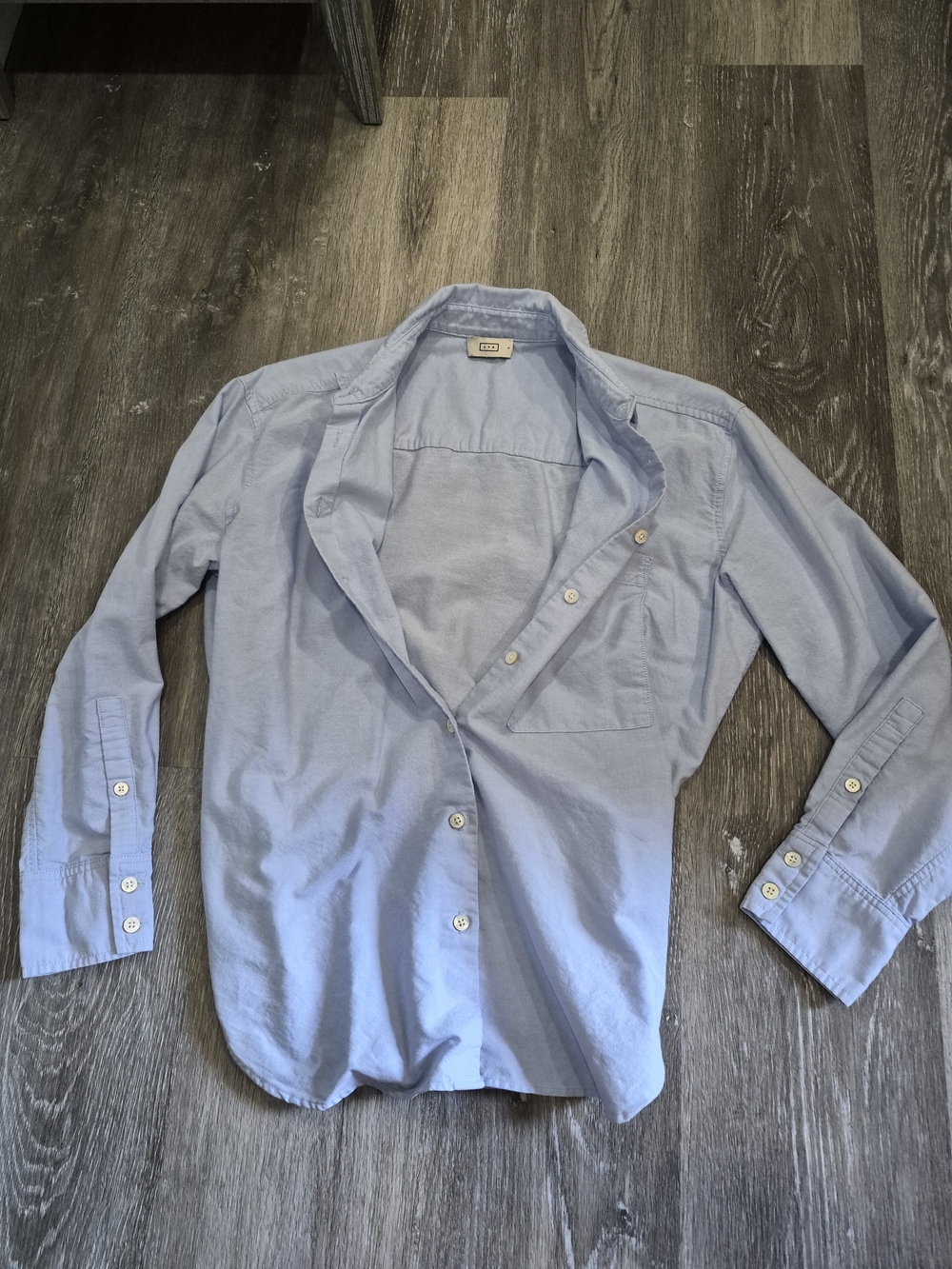 AYR Pale Blue Button-Down Shirt - Picture 4 of 8